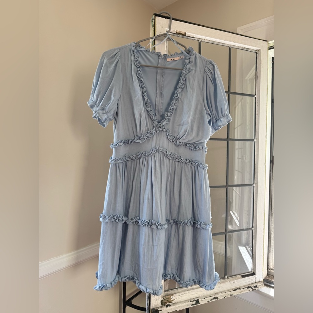 Miami Sky Blue Ruffle Dress